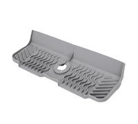 Generic Kitchen Silicone Mat, Versatile Sink Protector Draining Mat, 17.7 Inch Long Faucet , Sponge Rack for Dishes, Bathroom (Gray)
