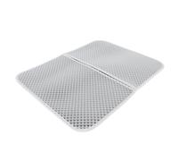 Generic Kitty Garbage Mat, Lust Control Double Layer Cat Litter Mat for Pet Syply (Grey)