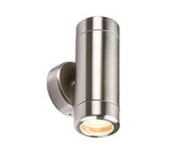 Generic Knightsbridge 230V Ip65 Stainless Steel Up & Down Light Gu10 Fitting Wall2