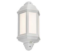 Generic Knightsbridge Lant4W 230V Ip54 Led Half Wall Lantern With Pir - White