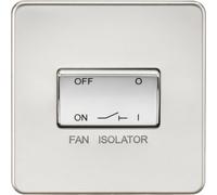 Generic Knightsbridge Sf1100Pc Screwless 10A 3 Pole Fan Isolator Switch - Polished Chrome