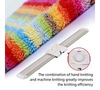 Generic Knitting Machine, Crochet Loom Accessories LK150 6.5mm Mid Gauge 150 Stitches Plastic Domestic Knitting Machine Accessories
