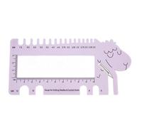 Generic Knitting Plastic Gauge Durable Clear Numbers for Sewing Efficiency, for Household Measurement, Purple