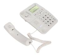 Generic KXT2028CID Desktop Corded Telephone Ergonomic Design with Caller ID and Memory Functions for Office Use ABS Material 8.3x6.7x3.7in (White)