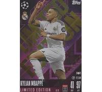 Generic Kylian Mbappe Limited Edition Trading Card, Paper, Purple, Typographic, Sports Trading Card, Rectangular, Indoor, Premier League, 2024-2025, Paris Saint-Germain, French national team