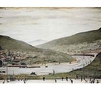 Generic L.S. Lowry Photo Print A4 Six Bells Abertillery South Wales