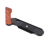 Generic L Shaped Lightweight Camera Metal L Bracket with Wood Handle for FM2 Camera Anodized Grip, Portable Handgrip for Smooth Control, Tripod Compatible, Rosewood Design (Black)