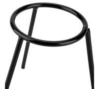 Generic Lab Tripod for Bunsen Burner and Alcohol Lamp, Durable Steel Construction, Ideal for Chemistry Teaching, 13.5cm Foot Length, Black