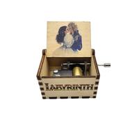 Generic Labyrinth Music Box as the World Falls Goblin King and Sarah Masquerade, Wood