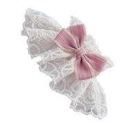 Generic Lace Bow Cat Collar, Comfortable Princess Style Cat Lace Bow Scarf, Lightweight for Kittens, Puppies, Teddy (M)