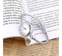Generic Ladies Elegant 4Colors Open Bracelet Watch Quartz Alloy Strap for Women, Roman Numerals for Dress Party (Roman White Plate)