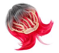 Generic Ladies Wigs Lady Hair Wig Women's Wig Bob Wig Gradient Wig Masquerade Wig Colored Wigs Short Human Hair Wigs Halloween Decorations Wigs Human Hair Costume Wigs for Women Color Wigs