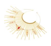 Generic Lady Sun Radiant Circle Headband Gothic Style Design for Party Hair Accessory Multi-purpose Use Chic Hair Hoops for Women and Girls