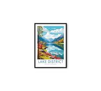Generic Lake District Travel Poster, Lake District Travel Print, United Kingdom Print, Travel Decor, Popular Print, Birthday Gift, 6x4/7x5/8x10/A3/A4 (A3 Unframed (29.7 x 42cm))