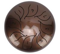 Generic Language Drum Kit, Handpan Easy Playing Durable Portable with Hammer to Play (Antique Brass)