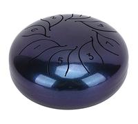 Generic Language Drum Kit, Handpan Easy Playing Durable Portable with Hammer to Play (Sky Blue)