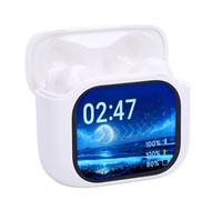Generic Language Translator Device Versatile Real Time Translation Earbuds for Global Communication, 144 Languages Bluetooth 5.4 Earphone for Digital Nomads (White)