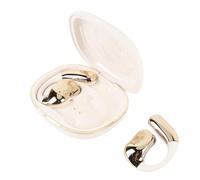 Generic Language Translator Earpieces Advanced 140 Languages Touch Screen Bluetooth Translation Headset Universal System Compatibility (White+Gold)