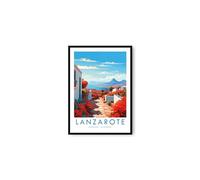 Generic Lanzarote Travel Poster, Lanzarote Travel Print, Spain Print, Travel Decor, Popular Print, Birthday Gift, 6x4/7x5/8x10/A3/A4 (7x5 Inches Unframed)