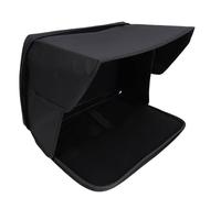Generic Laptop Sun Shade Foldable Privacy Hood with Adjustable Flaps for Outdoor Working Travel in Polyester for 15-16 Inch Laptops