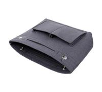 Generic Large Capacity Cosmetic Bag with Multi Space Design Felt and Metal Material Makeup Organizer Pouch for Travel Use and Can Be Placed in The Bag