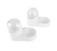 Generic Large Capacity Pet Water Dispenser Odorless 2000ml Clear Automatic Cat Food Water Dispenser Removable Indoor Indoor Pet (White)