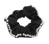 Generic Large Double Sided Pearl Satin Scrunchies Soft Elastic Hair Bands for Women Elegant Hair Tie Holders for Daily Wear Weddings Travel Office Use Fashionable Durable Accessories