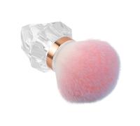 Generic Large Pink Diamond-shaped Powder Brush for Makeup and Nails Soft Mushroom-head Design for Loose and Pressed Powders Travel-friendly Suitable for Skin Types