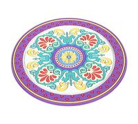 Generic Large White Decorative Meditation Sound Bowl Pad Round Cushion for Zen and Mindfulness for Sound Healing and Relaxation