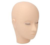 Generic Lash Mannequin Head Silicone Eyelash Practice Head 3 Layers High Simulation Makeup Training with Soft Skin for Eyelash Extension Makeup Massage Training