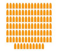 Generic Latex Sleeves with Heat Protection and Good Elasticity 100pcs Orange Non-Slip Covers for Hand Support and Injury Prevention, Suitable for Sports and Arthritis Care