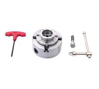 Generic Lathe Chuck, 4"" Woodworking Four-jaw Lathe Chuck, Spindle Thread Diameter 1""-8tpi, for Grinding Machines Milling Machines, IIPYTLSPA-4IN