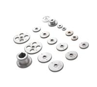 Generic Lathe Cutting Machine Gear Set with Fine Processing for Metal Exchange CJ0618 Mini Lathe, 18Pcs Metal Gears for Rustproof HT250 Gray Iron, for Cutting Enthusiasts