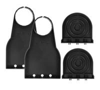 Generic Laundry Drip Catcher 2Pcs Plastic Cup Holders with Leak-Proof Foldable Tray for Washing Machine Softener Bottle Black Laundry Cleaning Organiser