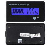 Generic LCD Battery Capacity Display with Alarm Function Double Button Design for 12-84V Systems in Various Applications (Blue)