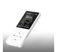 Generic LCD MP3 Player with Seven- Equalizer for Easy Language Learning/Soft Jazz, Heavy Bass/Black (As Shown,White)