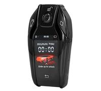 Generic LCD Touch Screen Fit for Smart Key for Easy Car Fit for Access, Keyless Entry Remote Key for All Start Stop Engine Models, Universal Alloy Material for Convenient Use (Black)