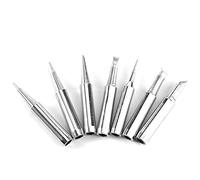 Generic Lead Free Copper Soldering Iron Tips Set 900M-T for Solder Rework Tool 10pcs for Soldering Station Hobbyists (10pcs Iron tip)