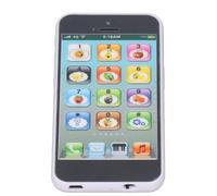 Generic Learning Plays the Cell Phone Toy, the Simulation Led the Adjustable Volume of English Learning Play Telephone Usb Rechargeable for Daily Life (Black)