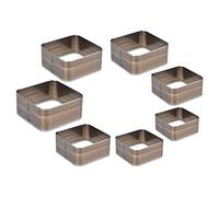 Generic Leather Craft Square Die Cutter with 7 Different Sizes Durable and Rapid Prototyping for Handmade Belt Punching Knife