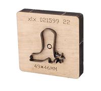 Generic Leather Punching Die Hollow Tool for Precise Cutting of Wallets and Belts - Alloy Steel Blade with Birch Base