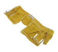 Generic Leather Tool Belt Durable Multiple Pockets Arrow Storage Case Buckle for Woodworking, Gardening, Wearproof Carpenter Tool Apron Bag