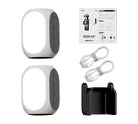 Generic LED Fill Light Rechargeable Portable Compact Camera Fill Light 2pcs Magnetic LED 10-Level Brightness Adjustable for Vlogging,Outdoor Filming, Charging