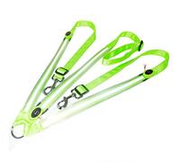 Generic LED Horse Breastplate Collar High Visibility Tack Adjustable Safety Gear with 3 LED Strips for Night Riding on Roads and Trails Polyester Webbing CR2032 Battery Included (Green)