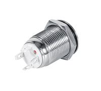 Generic LED Push Button Switch 12mm, Momentary Type (red)