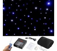 Generic LED Stage Starry Sky Cloth Background - Tar Sky Curtain Cloth Foldable Wedding Stage Backdrop, Christmas Party, Universe Space Themed Photography Backdrops Decoration 4 * 5m