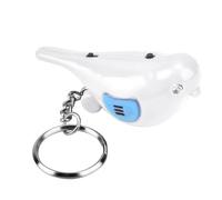 Generic LED Whistle Key Finder Exquisite and Durable Intelligent Voice Control Keychain for Easy Item Retrieval, ON/OFF Switch for Lock Eye Search, Suitable for All Ages (White)