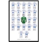 Generic Leeds United 2024-2025 Team Signed Multi-color Glossy Photograph Poster, 12 x 8 inches, Wall Art, Dressing Room