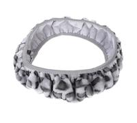 Generic Leopard Pattern Plush Steering Wheel Cover Universal 36-38cm Size Decorative Elastic Car Accessory for Vehicle