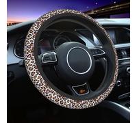Generic Leopard Print Steering Wheel Cover Non-Slip Car Steering Wheel Protection Covers Women Men Car Accessories For Suvs Trucks Sedans Cars
